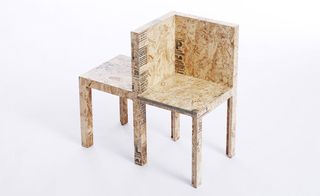 wooden Double Chair
