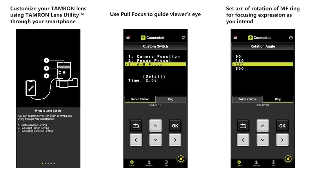 Tamron Lens Utility app brings remote focus control from Android mobiles