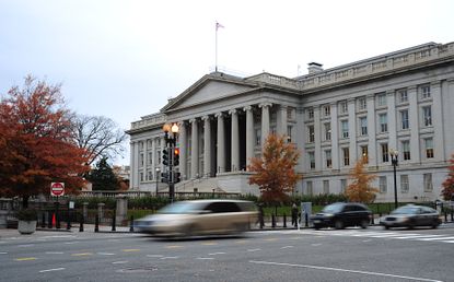 The Treasury building.