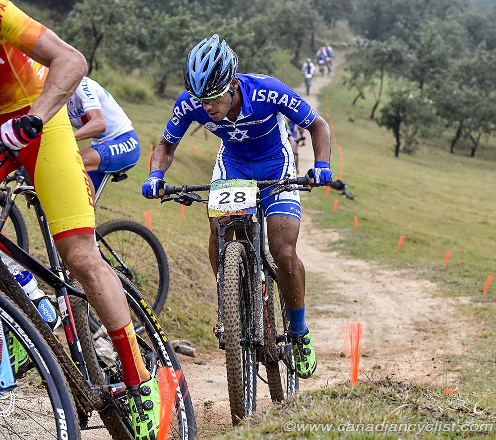 Shlomi Haimy (Israel) was with the leaders until a flat