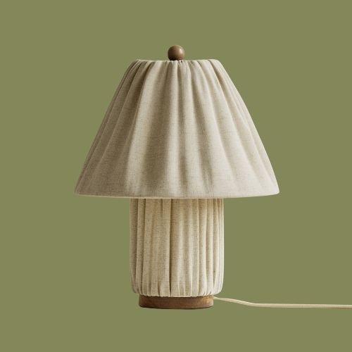 M&amp;amp;S, Soft Pleated Fabric Table Lamp