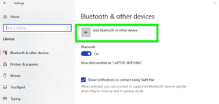 How to turn on Bluetooth for Windows 10