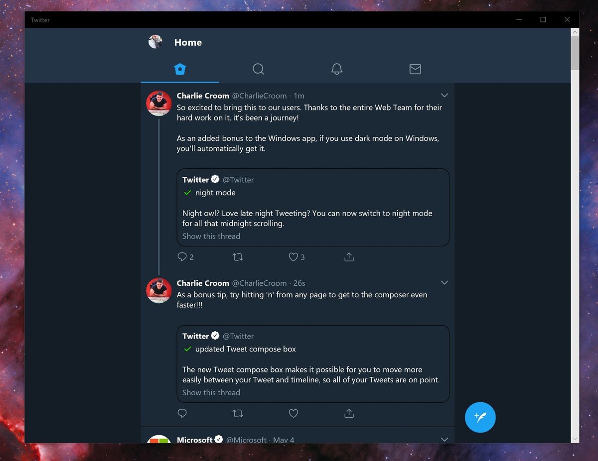 Twitter PWA for Windows finally gets a dark mode | Windows Central