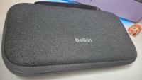Photo by Rosalie Newcombe of the Belkin Switch 2 case sitting on a white desk.