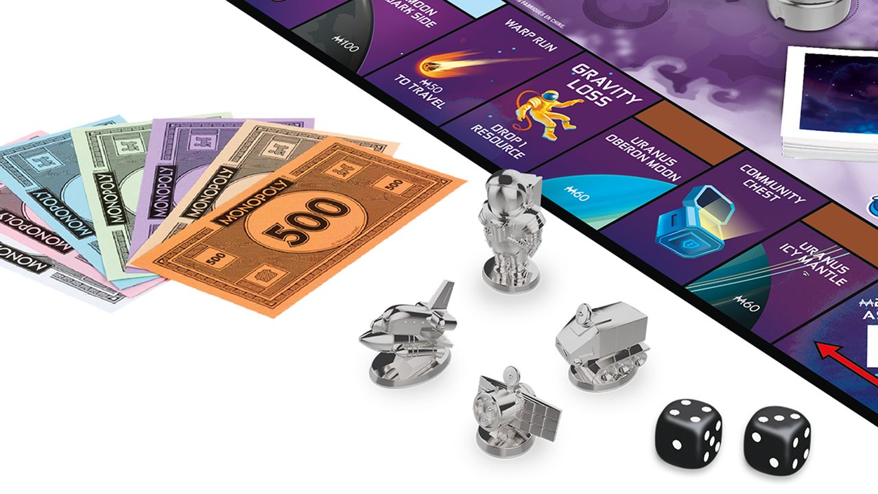 Hasbro has launched the Space Capsule collection of board games, including Battleship Outer Space, Monopoly Space and Trouble: On the Moon Edition. The games are available exclusively at Target.
