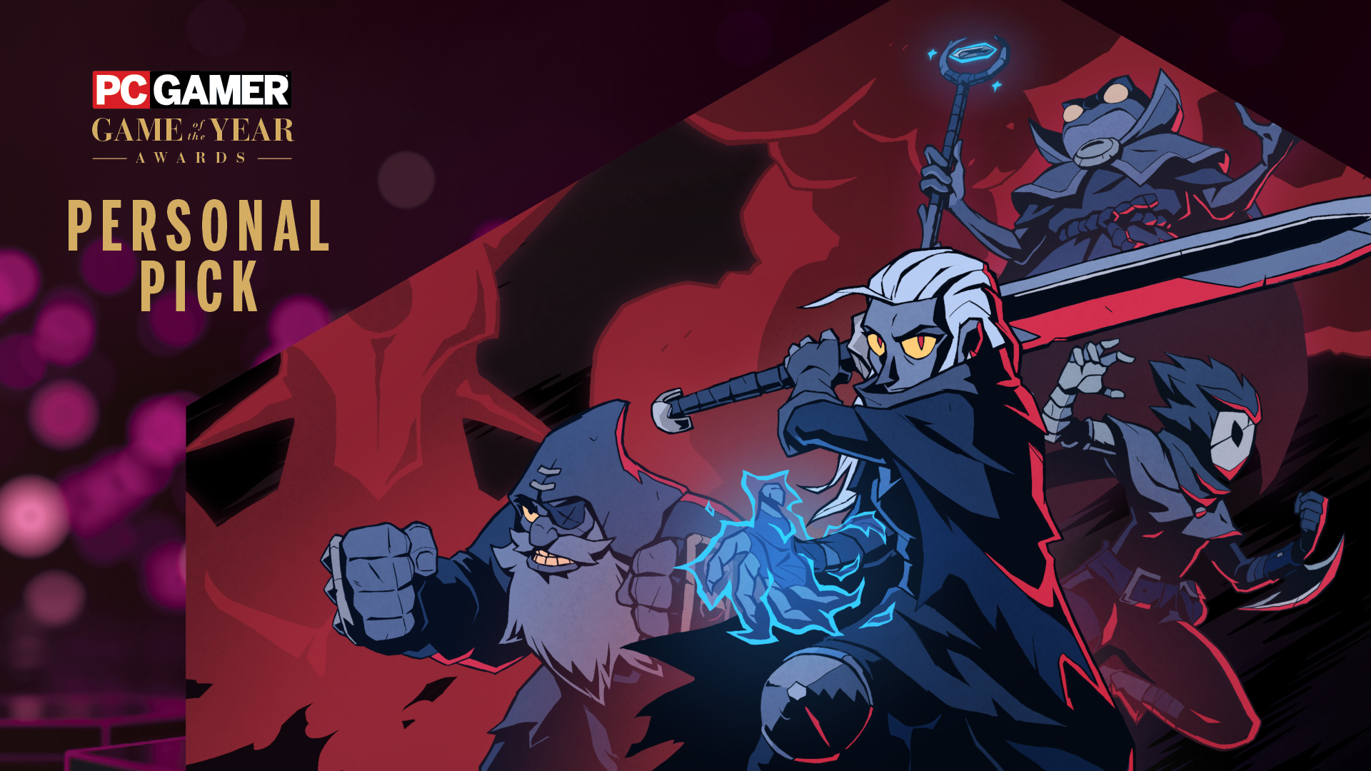 The four playable heroes of Absolum.