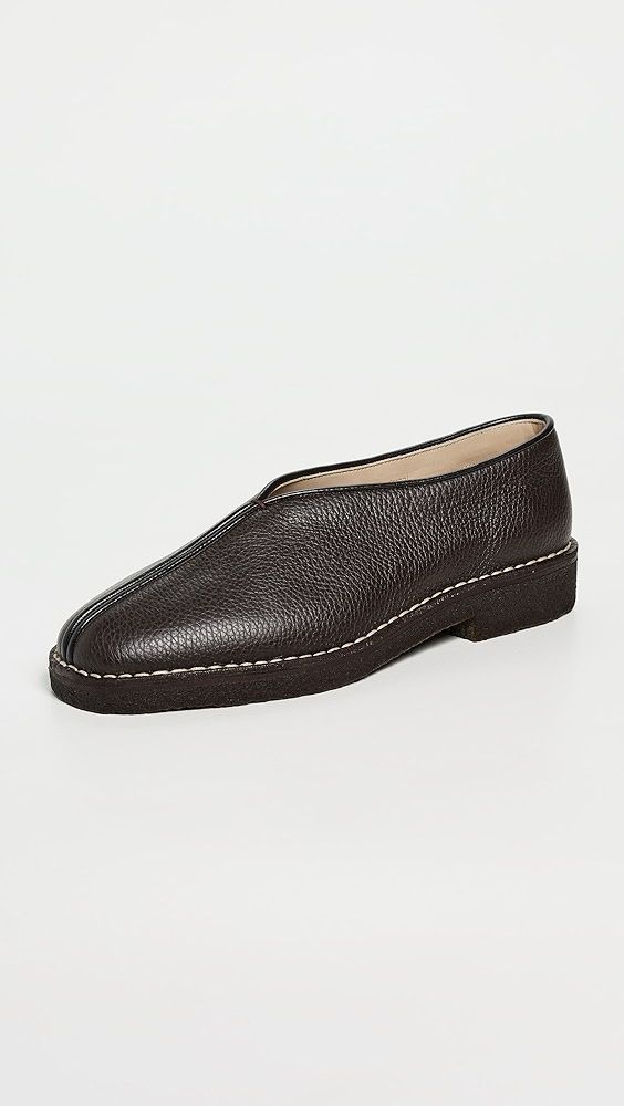Lemaire Piped Crepe Slippers