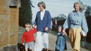 Princess Diana with her mother Frances Shand Kydd