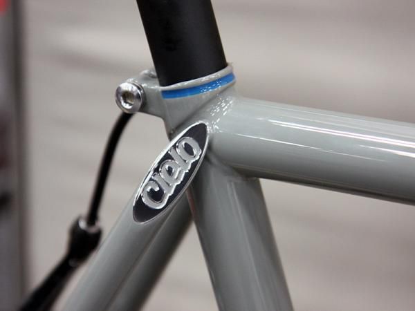 Stainless steel seat stay caps dress up every Cielo.