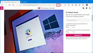 Microsoft Edge enable immersive reader