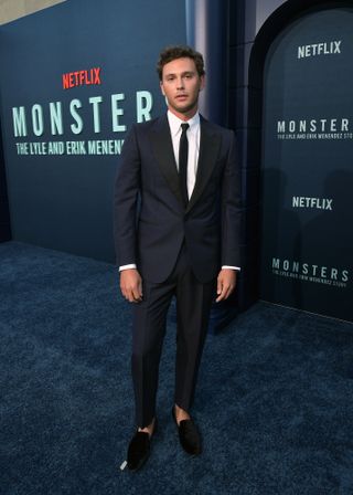 Cooper Koch visits Netflix "Monster: The Story of Lyle and Erik Menendez" | LA premiere at the Egyptian Theatre Hollywood on September 16, 2024 in Los Angeles, California.