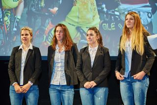 The Alé Cipollini squad at the team presentation in Verona.