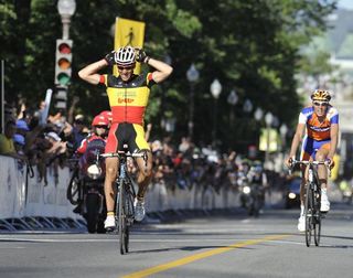 Gilbert triumphs in GP Quebec City