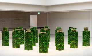 Green glass-brick sculptures, from Jean-Michel Othoniel 'Under an Endless Light'
