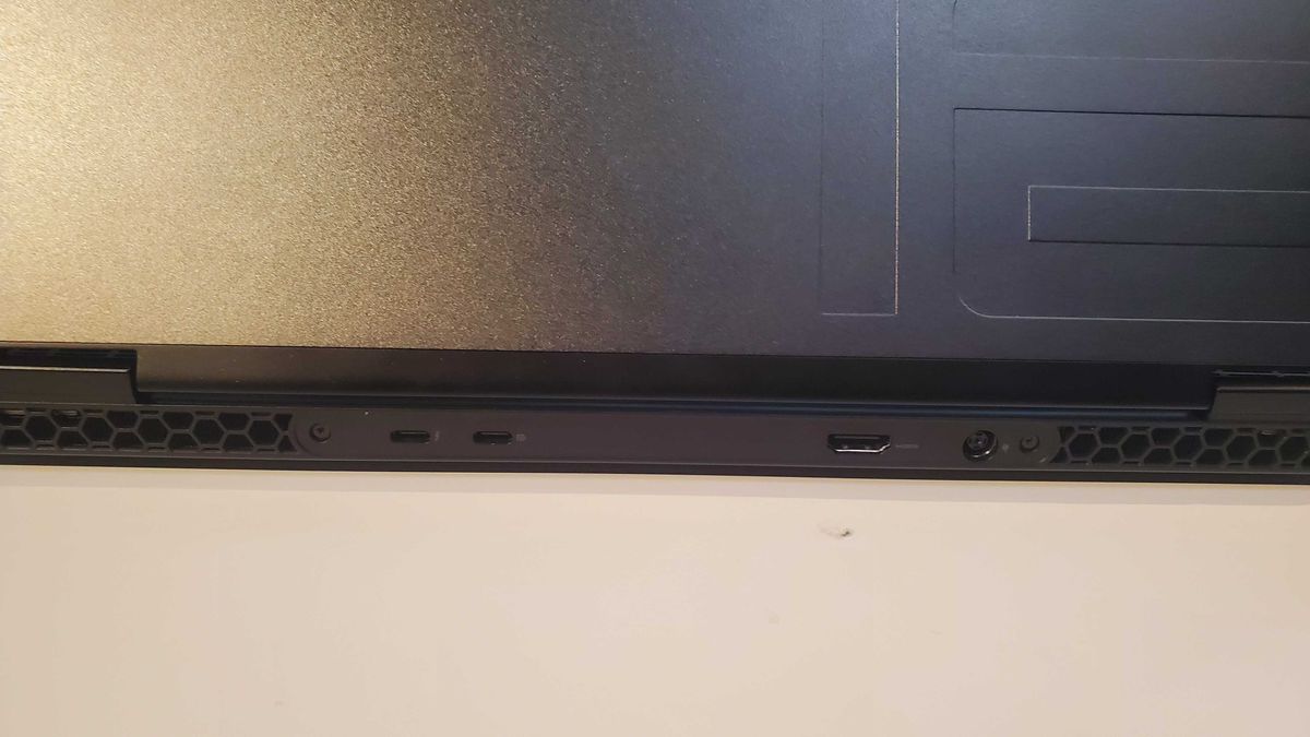 black gaming laptop