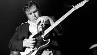 Danny Gatton performs onstage at The Ritz in New York City on June 4, 1981