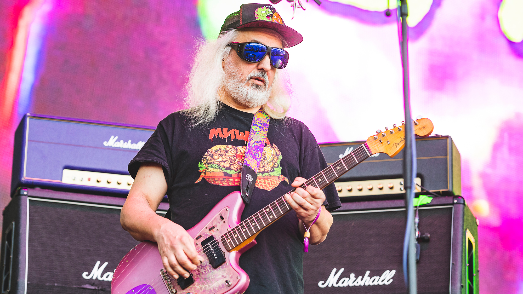  J Mascis of the American rock band Dinosaur Jr. performs in concert during Tomavistas Festival on May 24, 2024 in Madrid, Spain