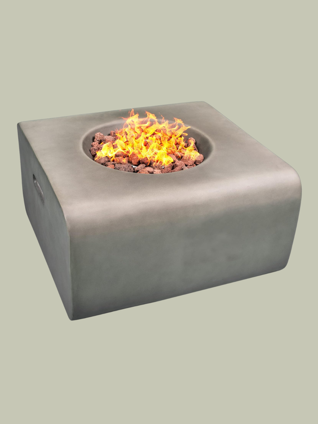 A dark gray fire pit from Centurion