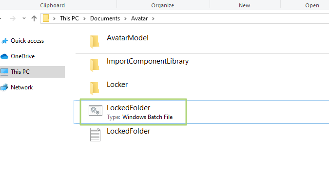 windows 10 password protect a folder