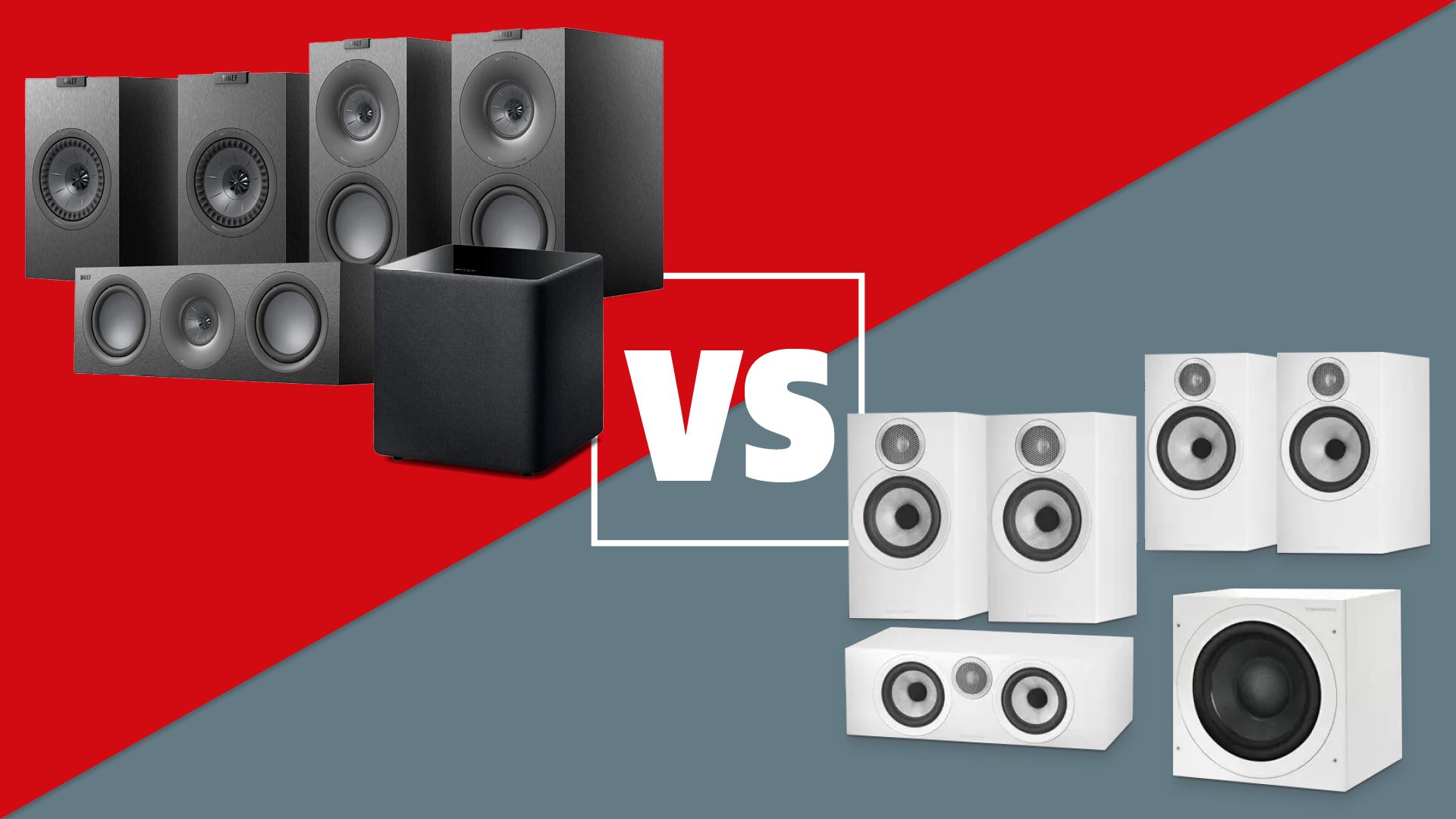 KEF Q Concerto Meta 5.1 Speaker System vs Bowers & Wilkins 606 & 607 S3 Speaker Package: which surround sound system is king?