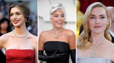 L-R: Anne Hathaway, Lady Gaga, Kate Winslet
