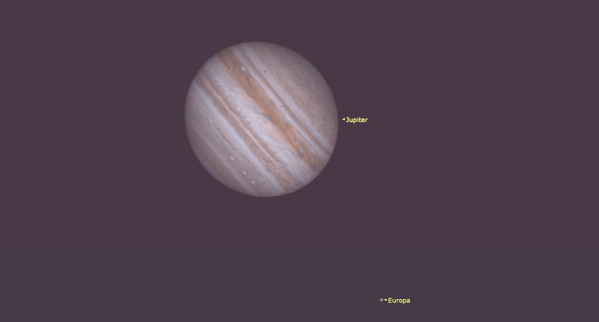 Graphic illustration of the planet Jupiter.
