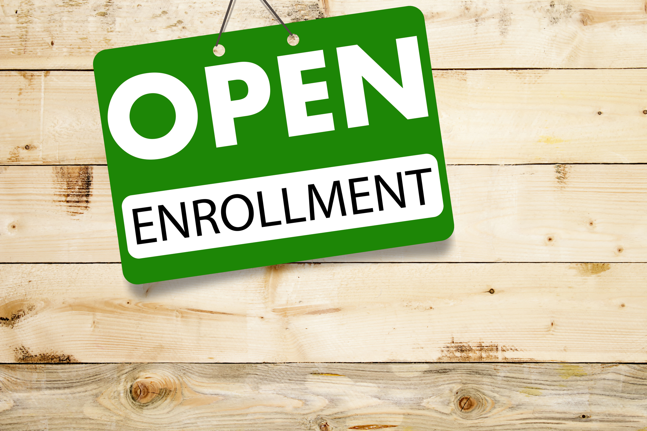 OPEN ENROLLMENT on sign