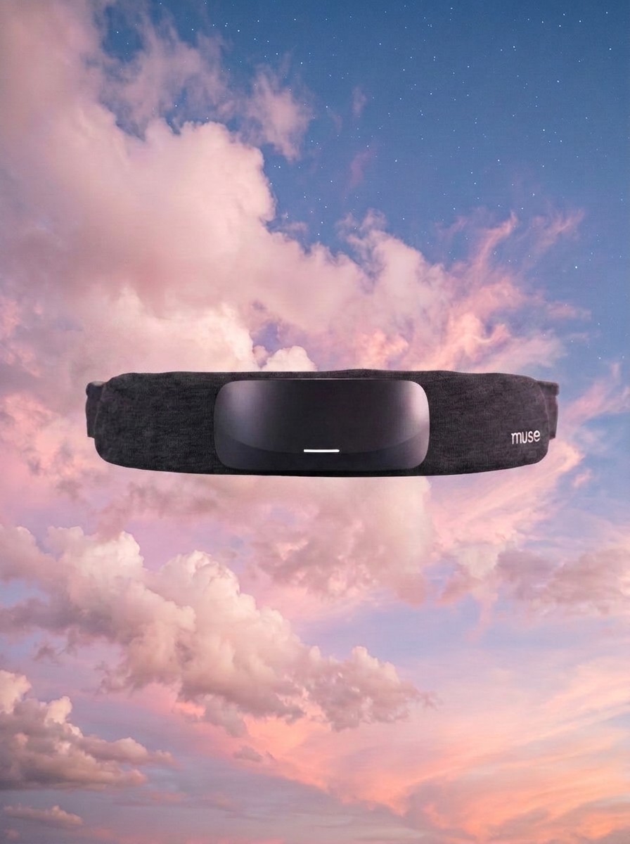 Muse S Athena Headband on a cloud background