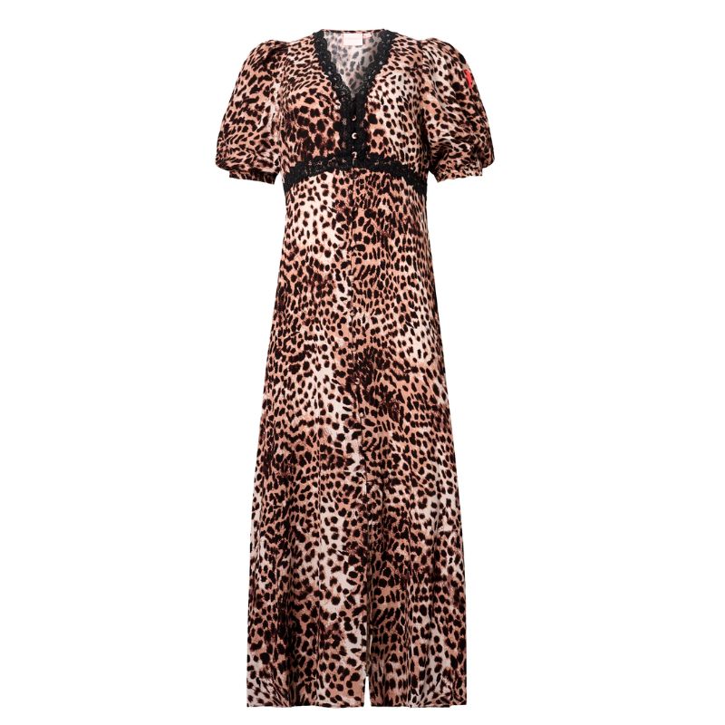 Scamp &amp;amp; Dude, cheetah print midi dress