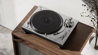 SL-1200GR2 turntable on brown stand 