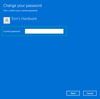 Window 11 Change Password