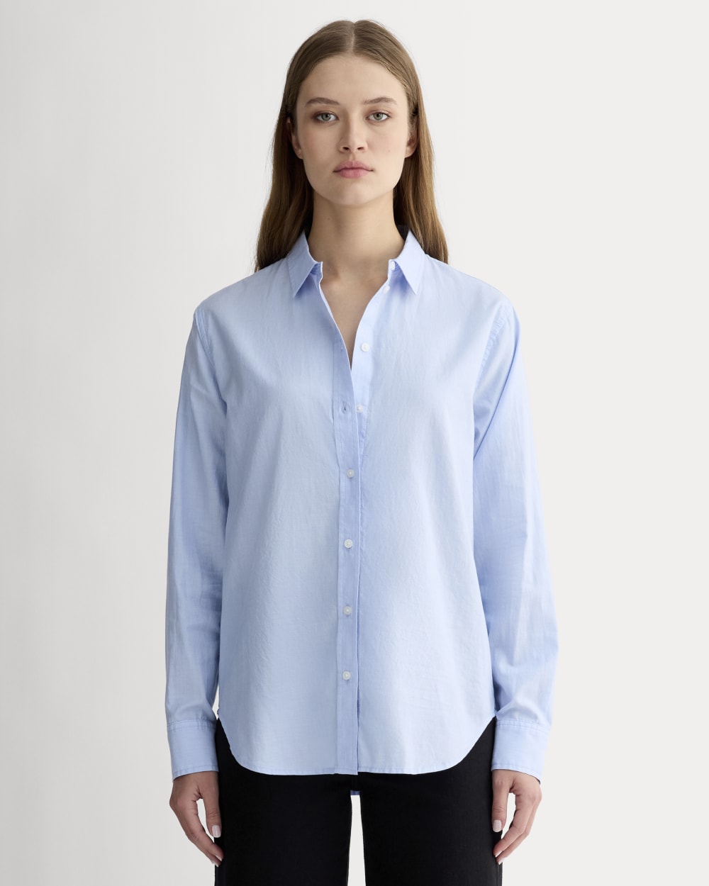 The Must-Have Shirt in Silky Cotton | Pale Blue - 00