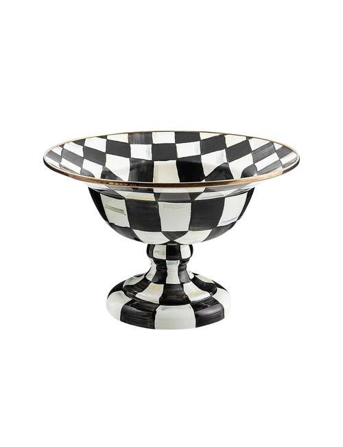 Large Courtly Check Compote Bowl