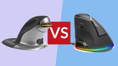 Posturite Penguin Ambidextrous Wireless Ergonomic Mouse vs Speedlink Sovos