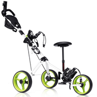 Costway 3 Wheel Push Cart With Seat | $230 off at Walmart