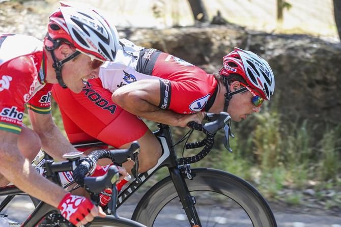 Will Walker and Luke Davison worked well together as the finish line approached.