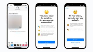 New child safety features in Messages on iOS 15.2