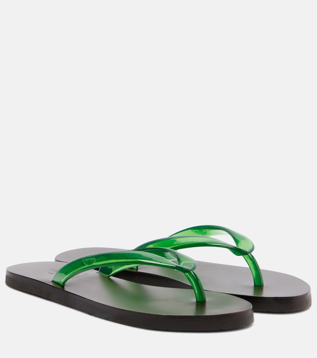 Saionara Thong Sandals in Green - Ancient Greek Sandals