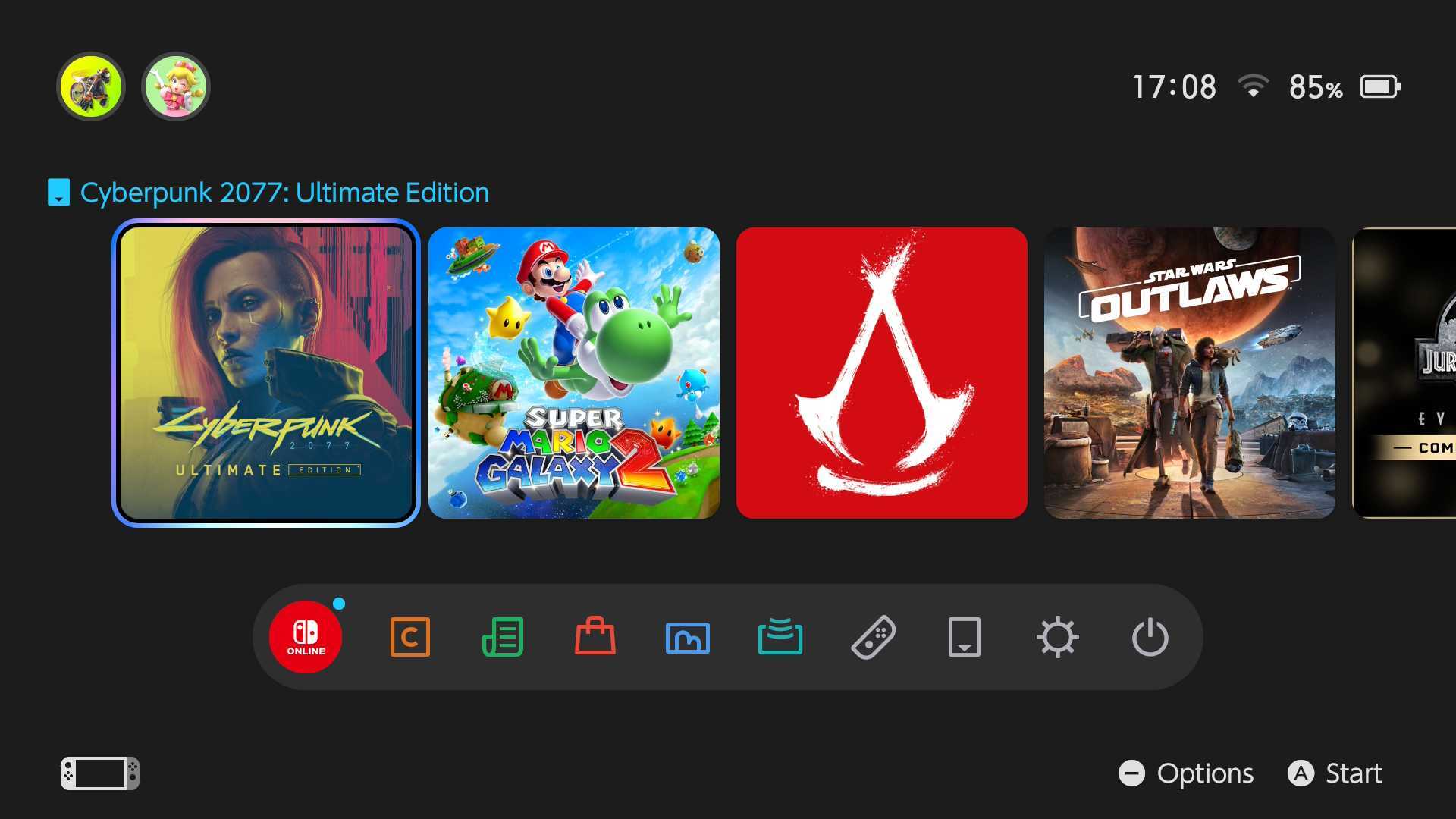 A Nintendo Switch 2 menu screenshot.