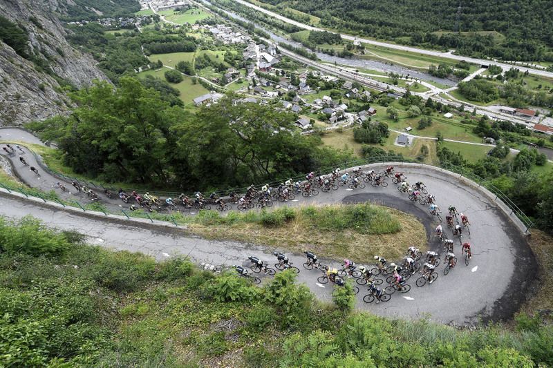 The Les Lacets de Montvernier climb which will also feature in the 2015 Tour de France
