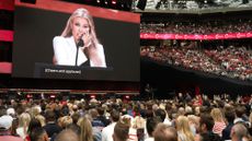 Erika Kirk speaks at husband Charlie Kirk's memorial service