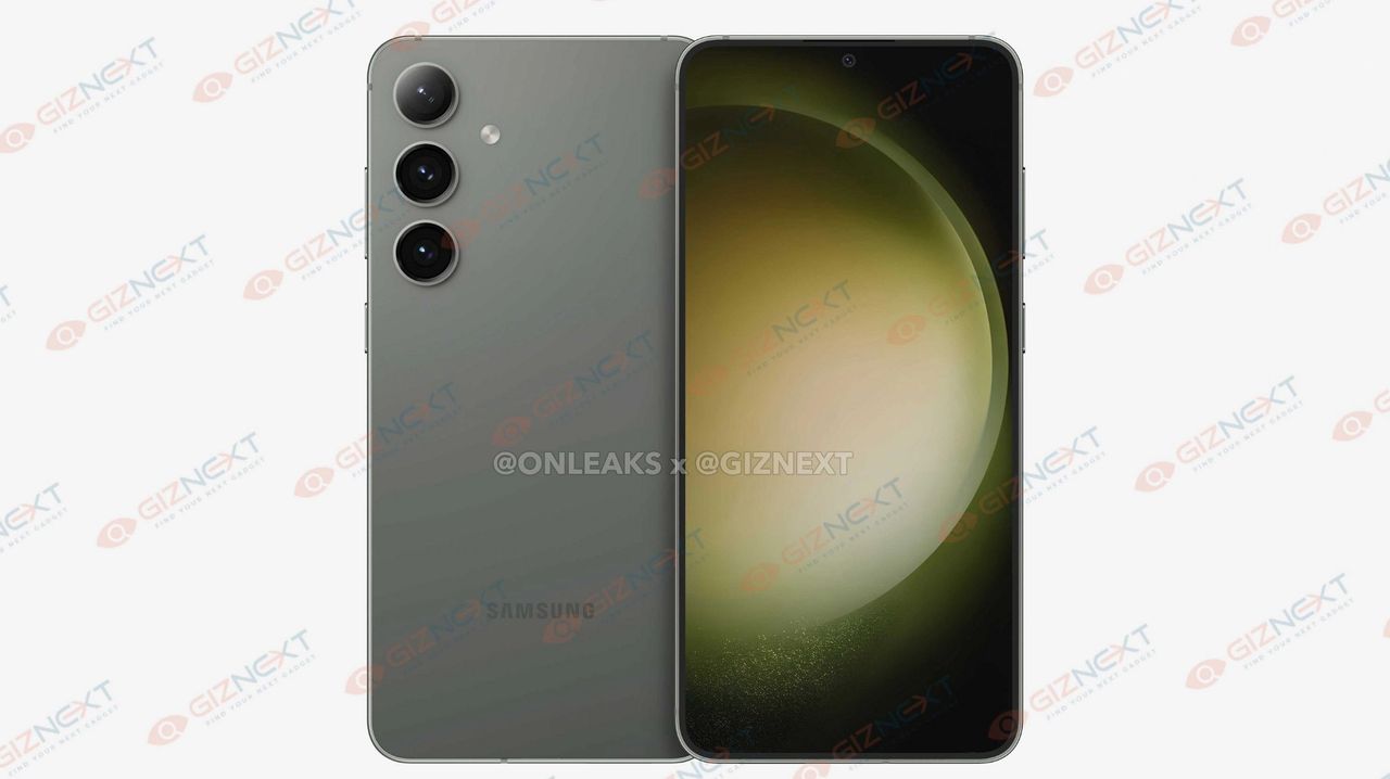 An unofficial render of the Samsung Galaxy S24 Plus
