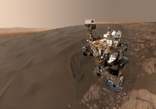 Curiosity Rover and Mars Sand Dunes