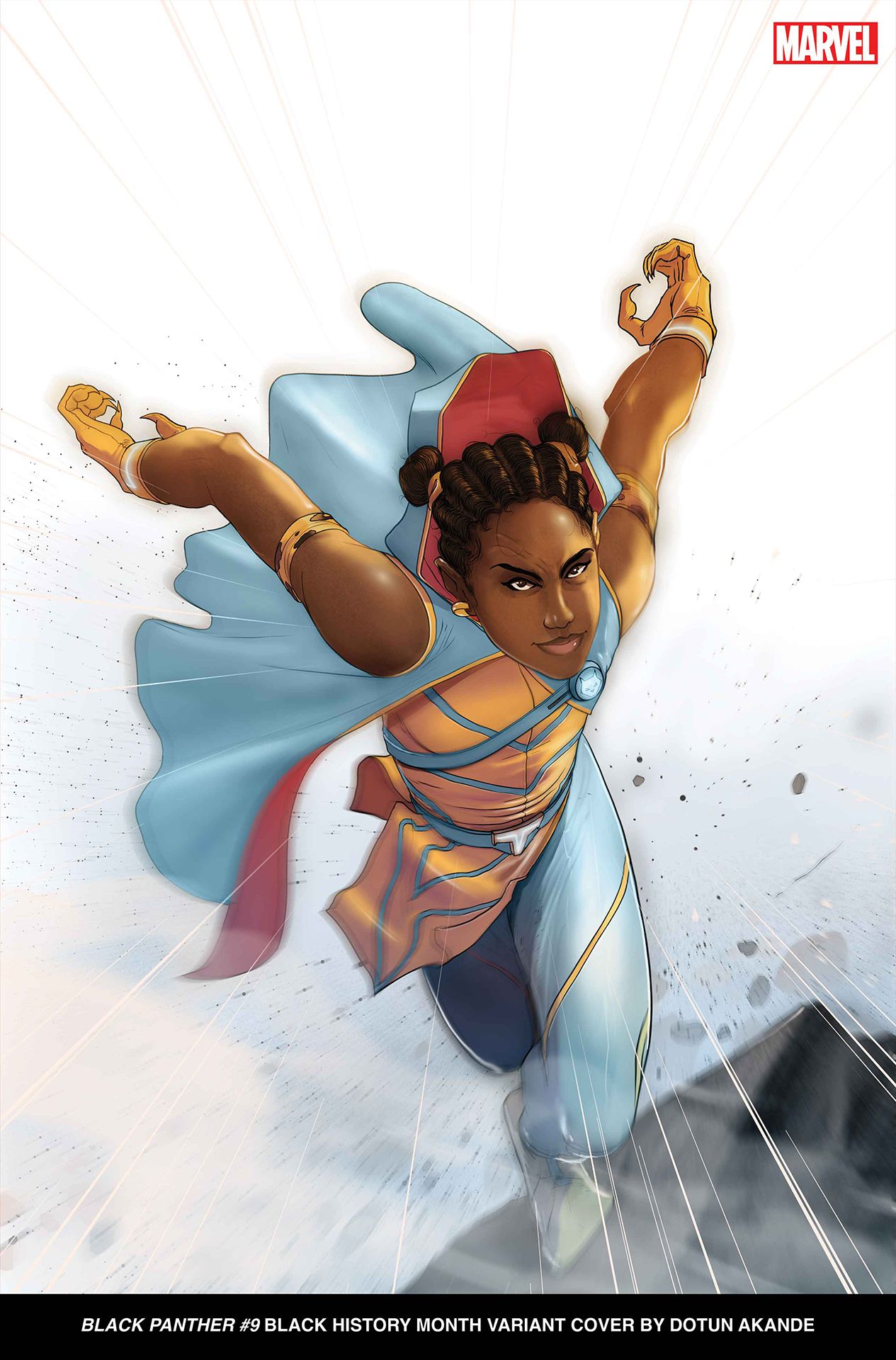 BLACK PANTHER #9 BLACK HISTORY MONTH VARIANT COVER BY DOTUN AKANDE