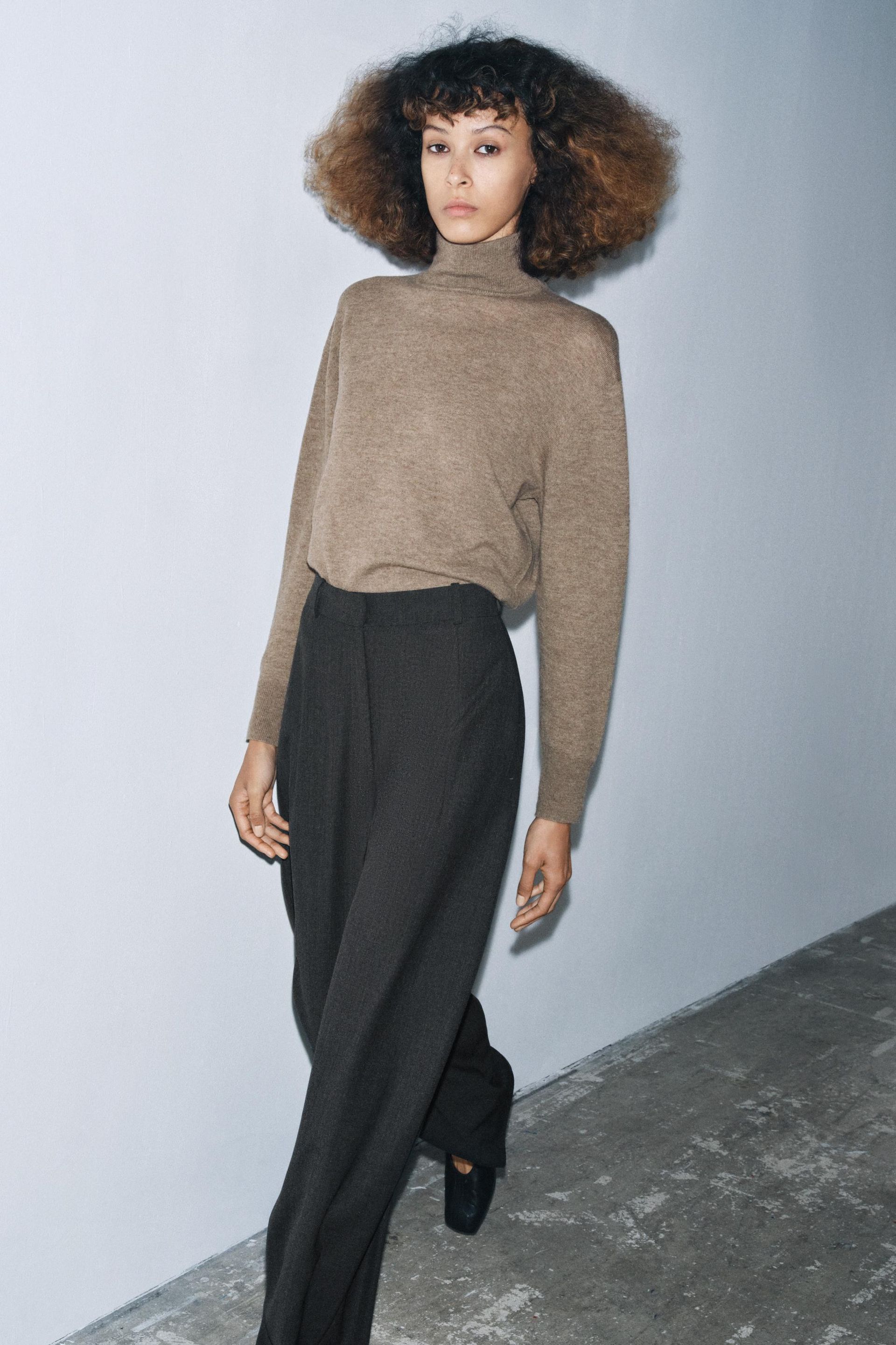 Zw Collection Balloon Trousers With Wool
