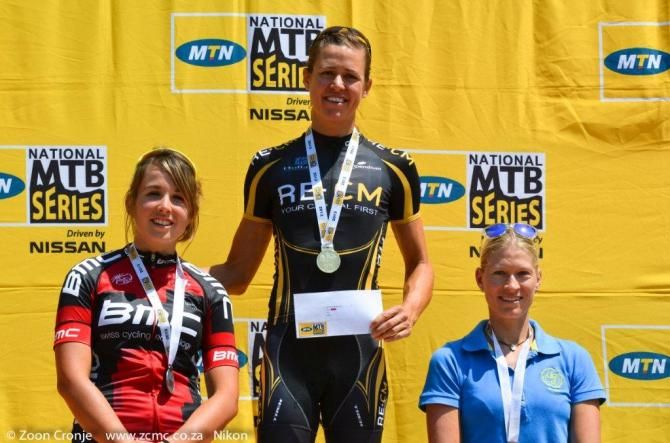 The elite women's podium