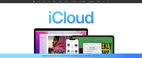 iCloud Drive website screenshot