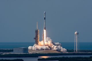 SpaceX's first "Block 5" Falcon 9 rocket launches Bangabandhu Satellite-1 for the government of Bangladesh on May 11, 2018. SpaceX wants to land and, within 24 hours, relaunch a Block 5 first stage before the end of 2019, company founder and CEO Elon Musk said.
