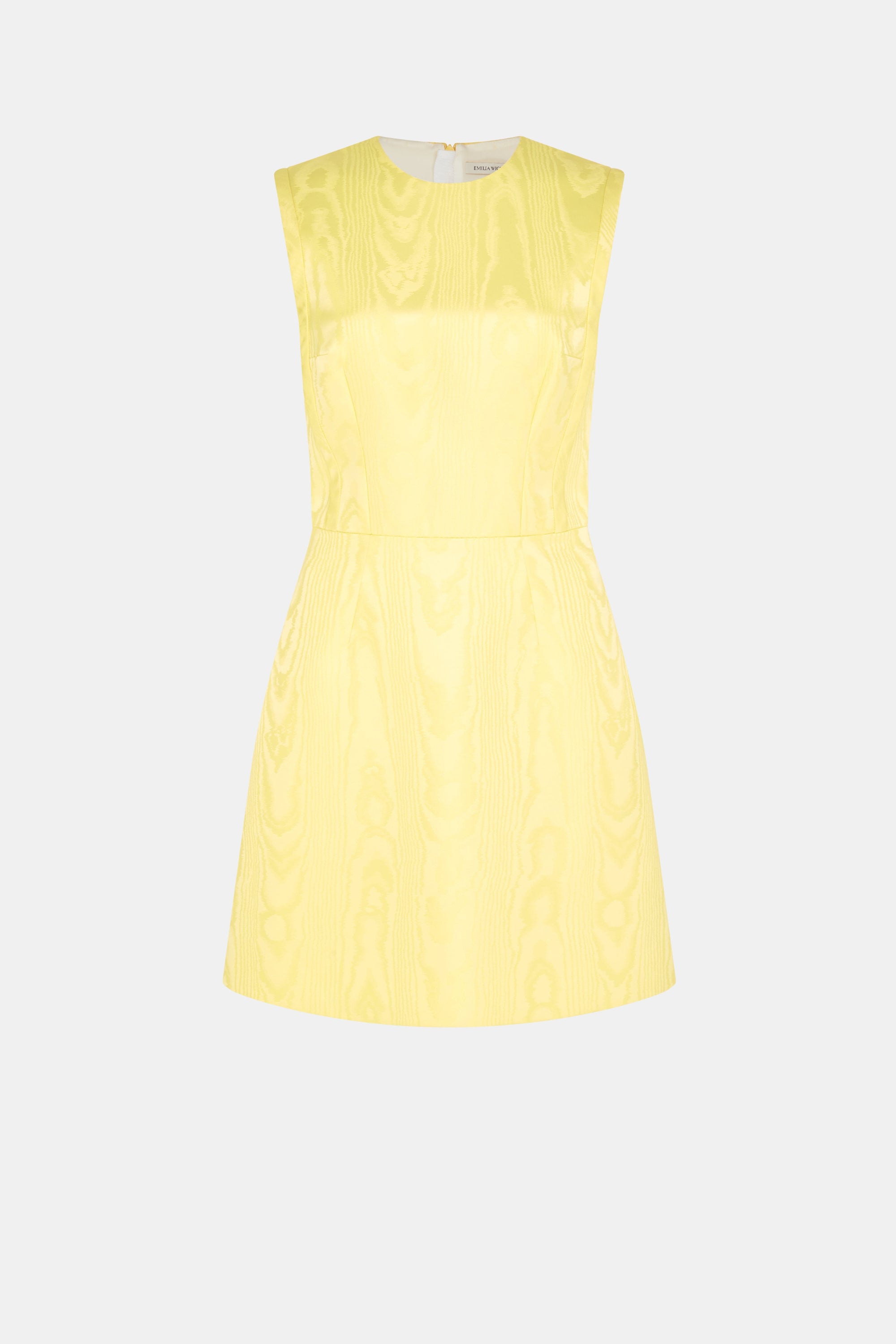 Neelam Dress in Lemon Moire Mikado