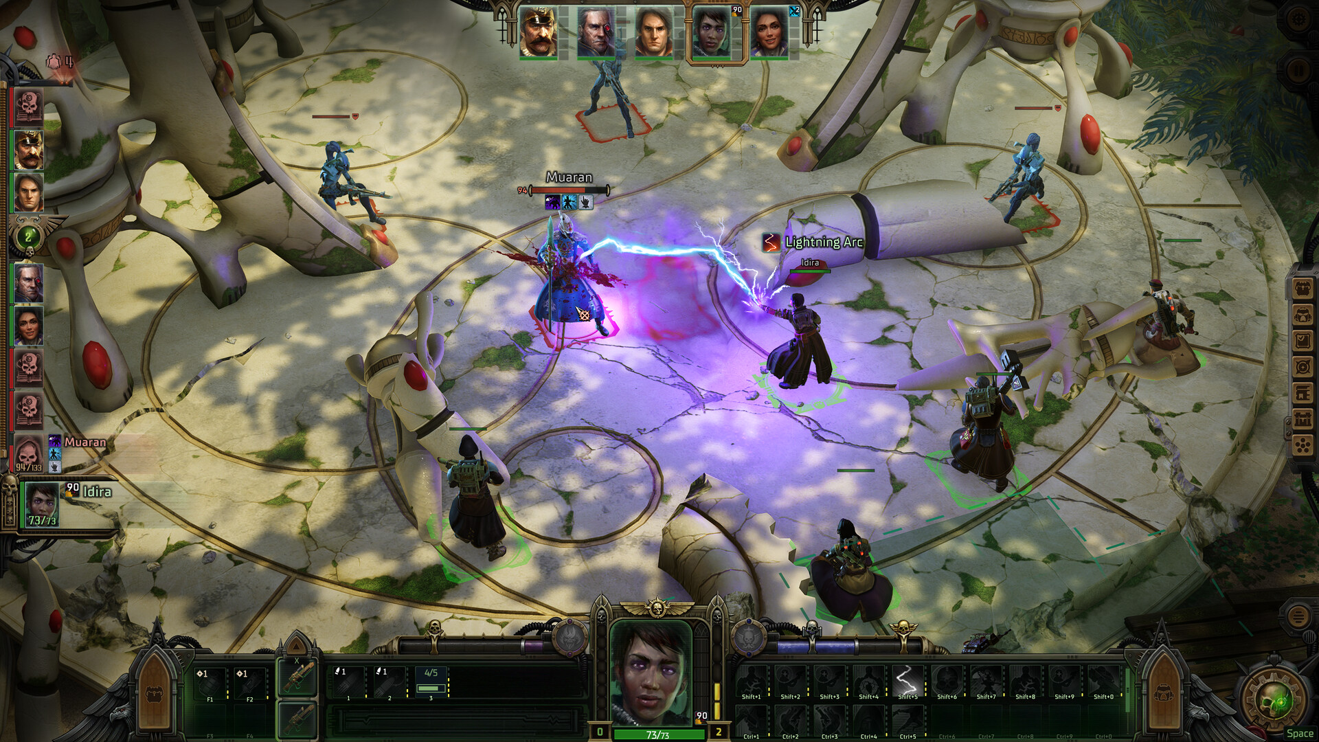 A screenshot of a combat encounter during one of the best Steam Spring Sale games, Warhammer 40,000: Rogue Trader
